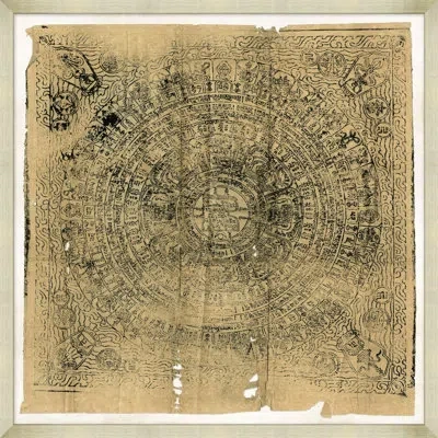 Wendover Art Group Tantra 1 - Picture Frame Painting On Paper In Brown