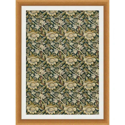 Wendover Art Group Textile Interpretation 15 - Picture Frame Graphic Art On Paper In Green;yellow