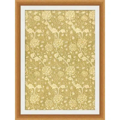Wendover Art Group Textile Interpretation 3 - Picture Frame Graphic Art On Paper In Green;beige