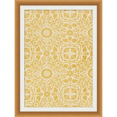 Wendover Art Group Textile Interpretation 5 - Picture Frame Graphic Art On Paper In Beige;yellow