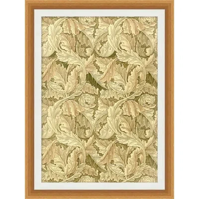 Wendover Art Group Textile Interpretation 6 - Picture Frame Graphic Art On Paper In Green;beige