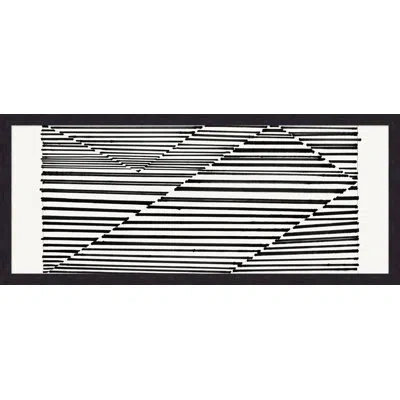 Wendover Art Group The Lines That Bind 1 By Christopher Kennedy - Picture Frame Painting On Paper In Black;off White