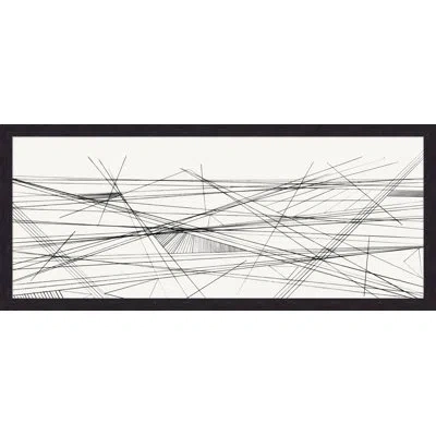 Wendover Art Group The Lines That Bind 3 By Christopher Kennedy - Picture Frame Drawing Print On Paper In Black;off White