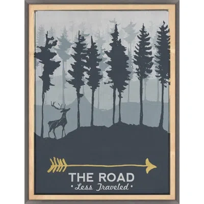 Wendover Art Group The Road - Graphic Art On Paper In Blue;white;yellow