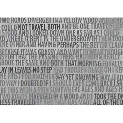 Wendover Art Group The Road Less Taken - Wrapped Canvas Textual Art In Black;gray
