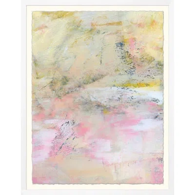 Wendover Art Group The Space Between - Picture Frame Painting In Yellow;pink