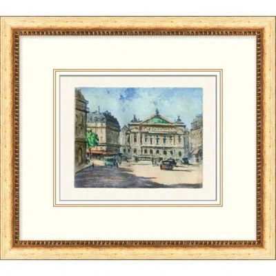 Wendover Art Group The Streets Of Paris 2 - Picture Frame Painting On Paper In Blue;green;red;yellow