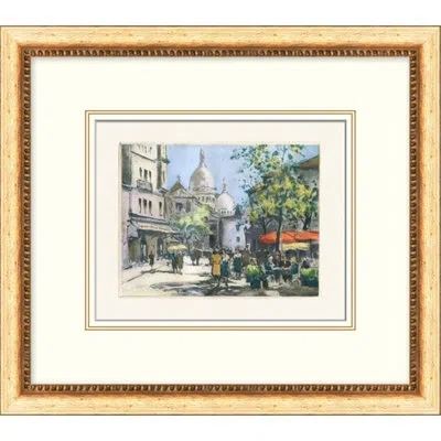 Wendover Art Group The Streets Of Paris 6 - Picture Frame Painting On Paper In Blue;green;red;yellow