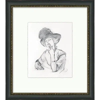 Wendover Art Group Thinking - Picture Frame Drawing On Paper In Multi