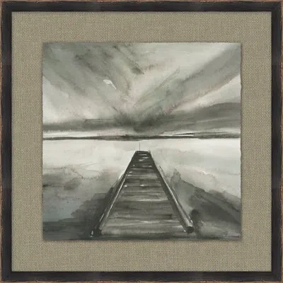 Wendover Art Group Thom Filicia Home Nightscape 2 - Picture Frame Painting On Paper In Black;gray