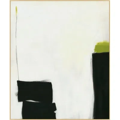 Wendover Art Group Thoughts For A Day By Mat Sanders - Floater Frame Painting On Canvas In Black;ivory