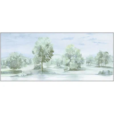 Wendover Art Group Through The Morning Mist In Blue,green