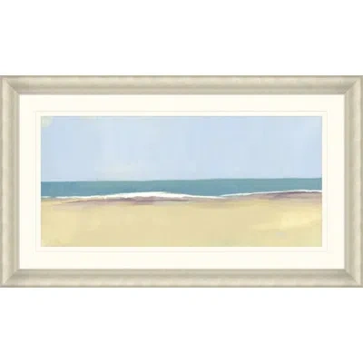 Wendover Art Group Tide Pools 2 - Picture Frame Painting On Paper In Blue;beige