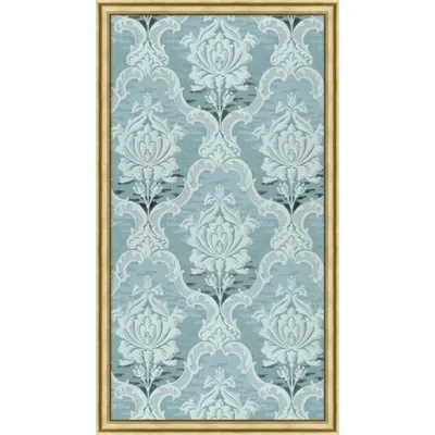 Wendover Art Group Tiffany Panel 3 - Picture Frame Graphic Art On Paper In Blue