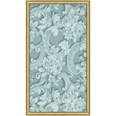 Wendover Art Group Tiffany Panel 5 - Picture Frame Graphic Art On Paper In Blue