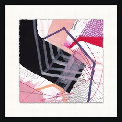 Wendover Art Group Tiny Drawing 1 - Picture Frame Graphic Art On Paper In Black;white;pink