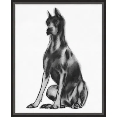 Wendover Art Group Toby - Picture Frame Drawing On Paper In Black