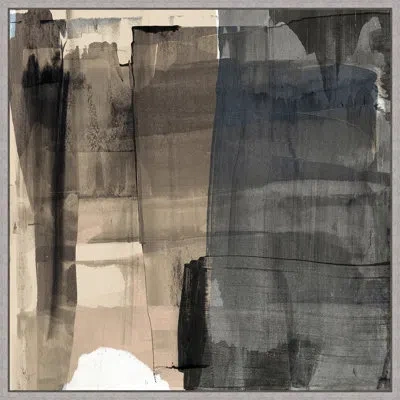Wendover Art Group Tonal Layers 2 By Thom Filicia - Floater Frame Painting On Canvas In Black;gray