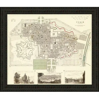 Wendover Art Group Torino - Picture Frame Graphic Art On Paper In Brown;gray;cream