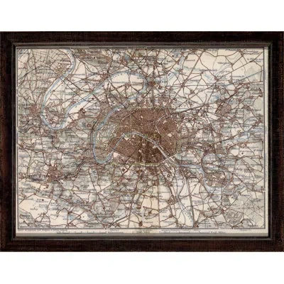 Wendover Art Group Tour Of Versailles Series Ii - Picture Frame Graphic Art On Paper In Brown