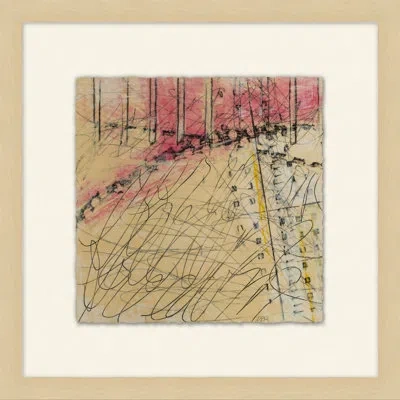 Wendover Art Group Tracings 10 - Picture Frame Painting On Paper In Beige;pink