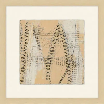 Wendover Art Group Tracings 3 - Picture Frame Painting On Paper In Beige