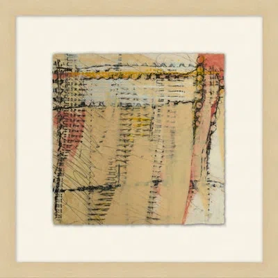 Wendover Art Group Tracings 6 - Picture Frame Painting On Paper In Black;beige;pink