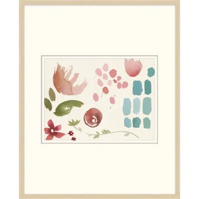 Wendover Art Group Tranquil 1 - Picture Frame Painting On Paper In Blue;green;red