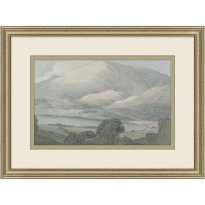 Wendover Art Group " Tranquil Landscape 2 " In Brown,green,gray,blue