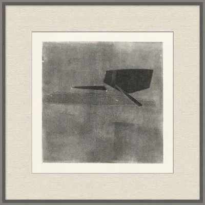 Wendover Art Group Transience 2 - Picture Frame Print On Paper In Black;white;beige