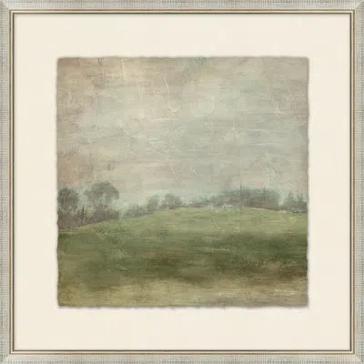Wendover Art Group Transitional Countryside View 2 - Picture Frame Painting On Paper In Blue;brown;green;beige