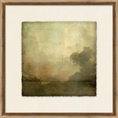 Wendover Art Group Transitional Perspective 14 - Picture Frame Painting On Paper In Green;beige