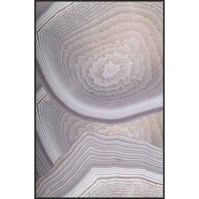 Wendover Art Group Translucent Agate 1 By Thom Filicia - Floater Frame Photograph On Plastic/acrylic In Beige;purple