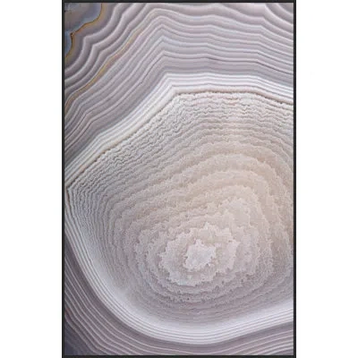 Wendover Art Group Translucent Agate 2 By Thom Filicia - Floater Frame Photograph On Plastic/acrylic In Beige;purple