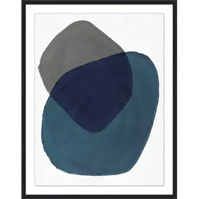 Wendover Art Group Translucent Orb 1 By Christopher Kennedy - Picture Frame Painting On Paper In White;gray;navy