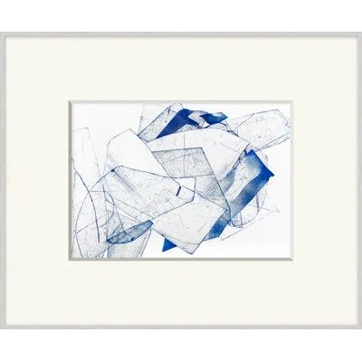 Wendover Art Group Translucid Etchings 8 - Picture Frame Painting On Paper In Blue;white