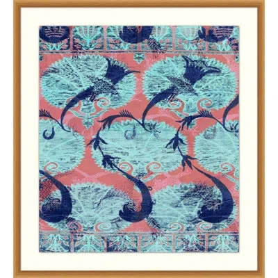 Wendover Art Group Tribal Groove 2 - Picture Frame Graphic Art On Paper In Blue;red