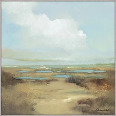 Wendover Art Group Tropic Treetops 3 In Blue,brown,white