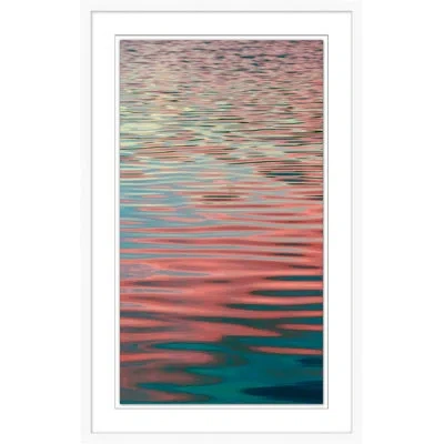 Wendover Art Group Tropical Sunset 1 By Mat Sanders - Picture Frame Photograph On Paper In Blue;red
