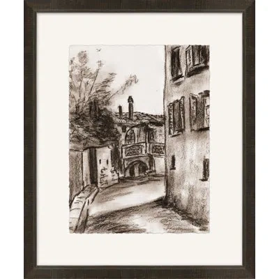 Wendover Art Group Tuscan Study 6 - Picture Frame Painting On Paper In Black;white;gray