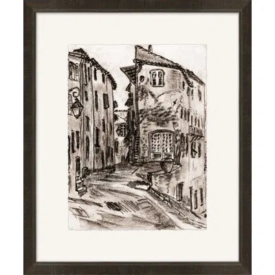 Wendover Art Group Tuscan Study 7 - Picture Frame Painting On Paper In Black;white;gray