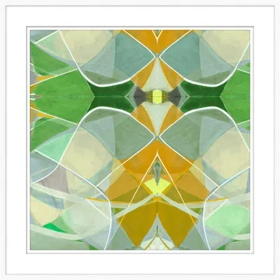 Wendover Art Group Twist 1 By Christopher Kennedy - Picture Frame Painting On Paper In Green;gold