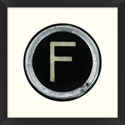Wendover Art Group Type Key: F - Picture Frame Textual Art On Paper In Black;white