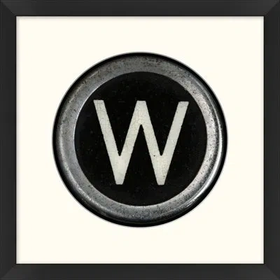 Wendover Art Group Type Key: W - Picture Frame Textual Art On Paper In Black;white