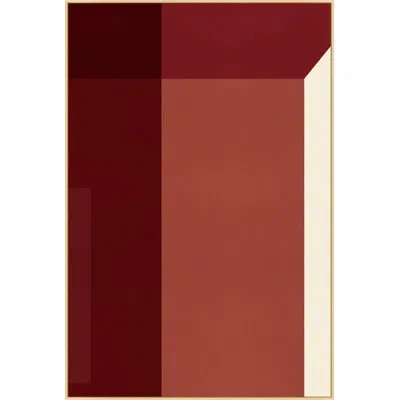 Wendover Art Group Uncut Gems 1 By Studiobjet - Floater Frame Graphic Art On Canvas In Red