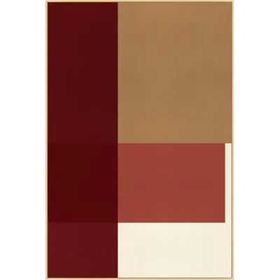 Wendover Art Group Uncut Gems 2 By Studiobjet - Floater Frame Graphic Art On Canvas In Brown;red