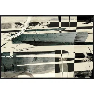 Wendover Art Group Urban Crosses By Thom Filicia - Picture Frame Painting On Paper In Beige
