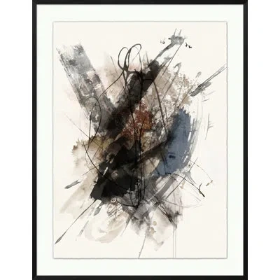 Wendover Art Group Urban Wash 3 By Lillian August - Picture Frame Painting On Paper In Black;brown