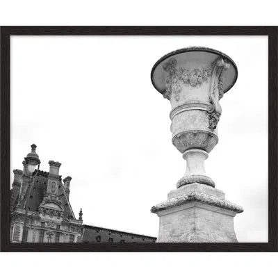 Wendover Art Group Urn Jardin Du Luxemburgh In Black,gray,white