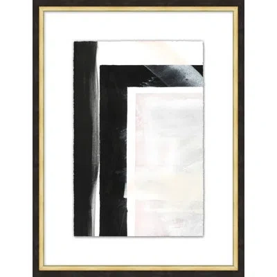 Wendover Art Group Vague Marking 1 By Thom Filicia - Single Picture Frame Painting In Black;off White